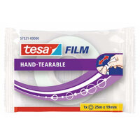 tesafilm von Hand einreißbar 1 Rolle 25m x 19mm...