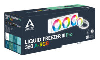 ARCTIC Liquid Freezer III Pro 360 A-RGB (White) - Multikompatibler All-in-One CPU-Wasserkühler mit A-RGB