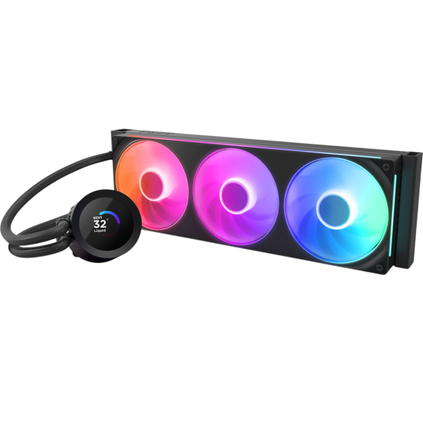 NZXT Kraken Plus 360 RGB Black Prozessor All-in-One-Flüssigkeitskühler 360mm schwarz
