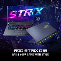 ASUS ROG Strix G16 G614JV-N4513W Intel® Core™ i9 i9-13980HX Laptop 40,6 cm (16") WQXGA 32 GB DDR5-SDRAM 1 TB SSD NVIDIA GeForce RTX 4060 Wi-Fi 6E (802.11ax) Windows 11 Home Deutsch Grau
