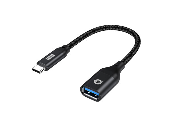 Conceptronic OTG Adapter USB-C -> USB Typ-A 3.0 10Gb/s schwarz USBC