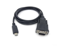 Equip USB-C auf Serial (DB9) Kabel, M/M, 1.5m