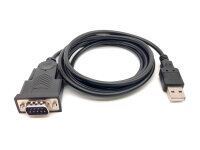 Equip USB-A auf Serial (DB9) Kabel, M/M, 1.5m