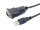 Equip USB Typ-A auf Serial (DB9) Kabel 2x Stecker 1.5m schwarz