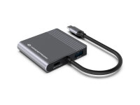 CONCEPTRONIC  4-1 Dock USB-C->2xHDMI/USB-A/100WPD    25cm gr
