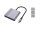 CONCEPTRONIC  4-1 Dock USB-C->2xHDMI/USB-A/100WPD    25cm gr