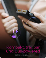 Splitter IcyBox mobiler USB 3.2  zu Dual HDMI retail