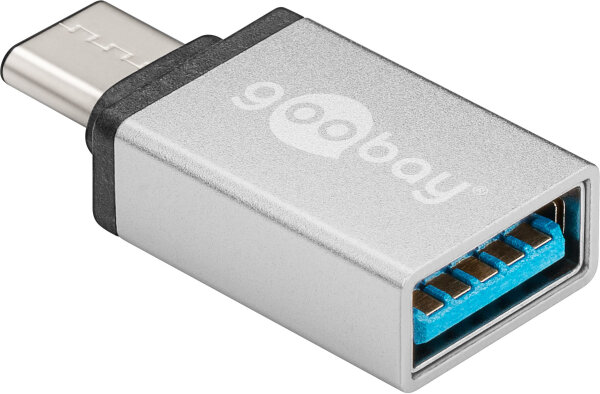 Goobay 56620 Kabeladapter USB C USB A Silber