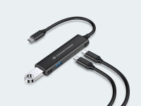 Conceptronic HUBBIES 4-Port-USB 3.0-Hub, USB-C-Anschluss