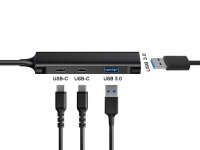 Conceptronic HUBBIES 4-Port-USB 3.0-Hub, USB-C-Anschluss