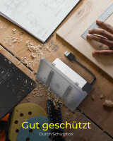 IcyBox 2.5" SATA Gehäuse (9.5mm) + Schutzhülle USB 3.0