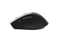 Equip Wireless Optical Mouse Dual Adapter USB-C+A ergonomisch 6 Tasten Rechtshänder optische Maus schwarz