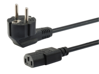 Equip IEC Stromkabel Schuko -> C13 3pol 3m abgewinkelt...