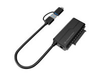 Conceptronic USB 3.0 / 2.5"+3.5" SATA 6Gb/s 22pin Adapter mit Netzteil schwarz