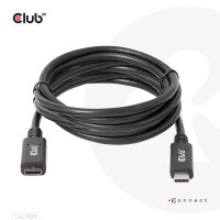 Club3D Kabel   USB 3.2 Typ C   1m Verlängerung   5Gbps St/Bu retail