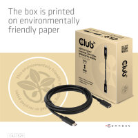 Club3D Kabel   USB 3.2 Typ C   1m Verlängerung   5Gbps St/Bu retail