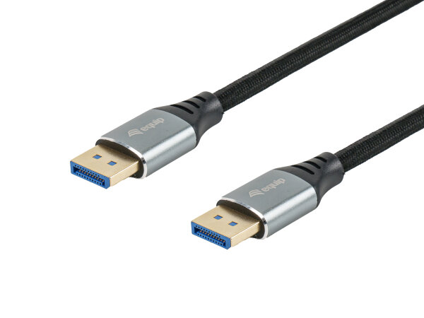 Equip DisplayPort 2.1 Premium 16K/60Hz 2x Stecker 2m DP Kabel schwarz