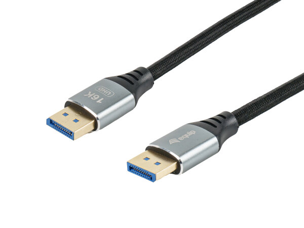 Equip DisplayPort 2.1 Premium Kabel 16K/60Hz 54Gbps 2m schwarz