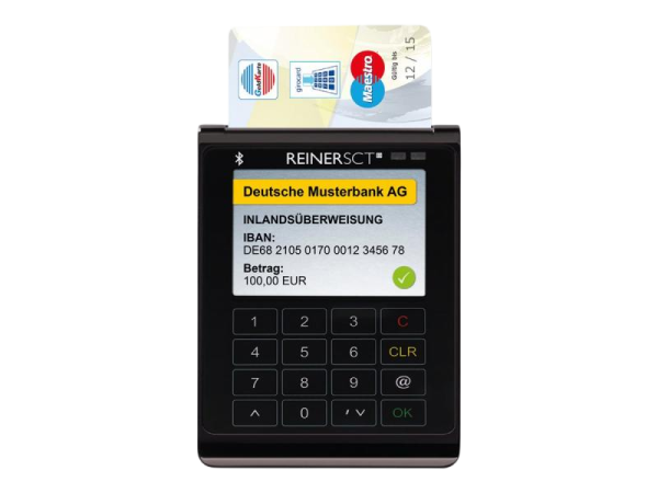 ReinerSCT cyberJack Wave Bluetooth+USB Chipkartenleser mit TFT-Touch Display