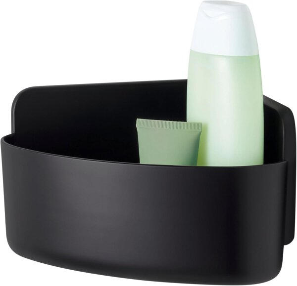 tesa Lavaa Eckduschkorb S mattschwarz 3kg