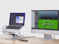 CONCEPTRONIC Laptop Halterung inkl.7-in-1 Docking     silber