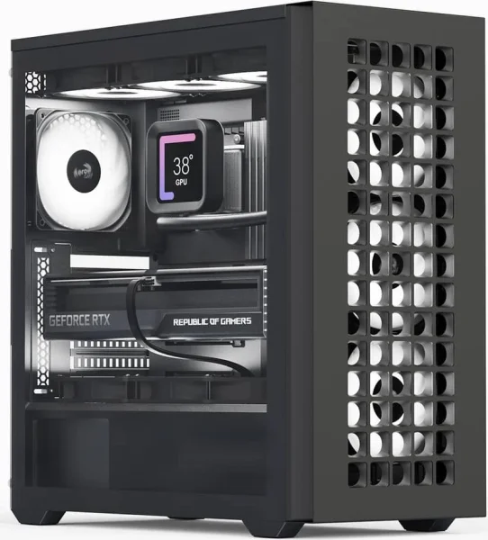 AeroCool Geh Midi D502A-G-BK-V1 (B/Mesh/ATX)