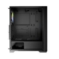 LC-Power 717B Meshwork L Dark Midi-Tower PC -Gehäuse 3x RGB Lüfter Black