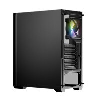LC-Power 717B Meshwork L Dark Midi-Tower PC -Gehäuse 3x RGB Lüfter Black