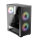 LC-Power 717B Meshwork L Dark Midi-Tower PC -Gehäuse 3x RGB Lüfter Black