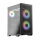 LC-Power 717B Meshwork L Dark Midi-Tower PC -Gehäuse 3x RGB Lüfter Black