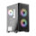 LC-Power 717B Meshwork L Dark Midi-Tower PC -Gehäuse 3x RGB Lüfter Black