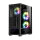 LC-Power 717B Meshwork L Dark Midi-Tower PC -Gehäuse 3x RGB Lüfter Black