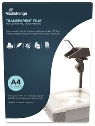 MediaRange Over Head Projector Film A4 Dual Side Coated 100x