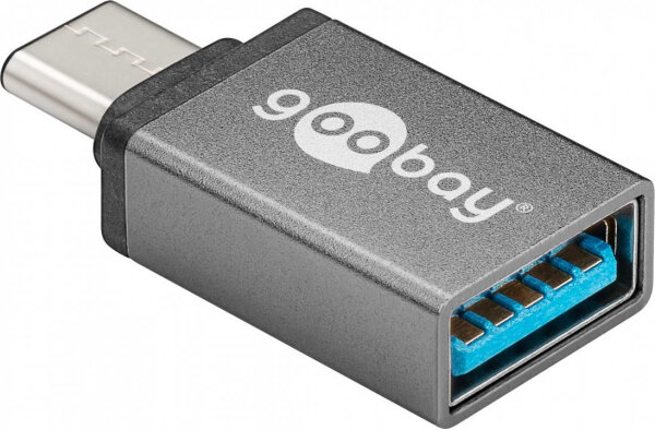 Goobay 56621 Kabeladapter USB-C USB 3.0 female (Type A) Grau
