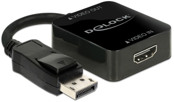 DeLOCK 62712 Videokabel-Adapter 0,15 m DisplayPort HDMI Schwarz