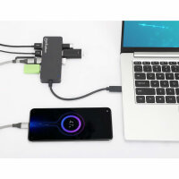 Manhattan 168410 Schnittstellen-Hub USB Typ-C 5000 Mbit/s...