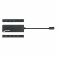Manhattan 168410 Schnittstellen-Hub USB Typ-C 5000 Mbit/s...