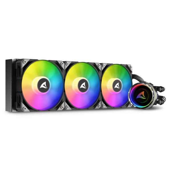 Sharkoon Wasserkühlung S90 RGB 3 Lüfter      360mm  schwarz