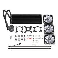 Sharkoon Wasserkühlung S90 RGB 3 Lüfter      360mm  schwarz