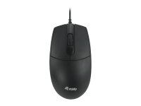 Equip Silent Optical Mouse USB schwarz 1200dpi 3 Tasten optische Maus Rechts+Linkshänder