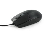 Equip Silent Optical Mouse USB schwarz 1200dpi 3 Tasten optische Maus Rechts+Linkshänder
