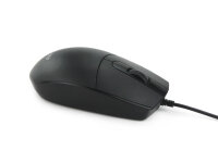 Equip Silent Optical Mouse USB schwarz 1200dpi 3 Tasten optische Maus Rechts+Linkshänder