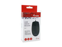 Equip Silent Optical Mouse USB schwarz 1200dpi 3 Tasten optische Maus Rechts+Linkshänder