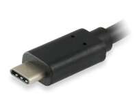 Equip USB 3.0 Typ-C Stecker / USB 3.0 Typ-A Buchse 15cm Adapter schwarz