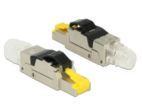 DELOCK RJ45 Stecker feldkonfektionierbar Cat.6A Metall
