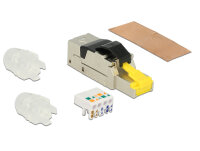 DELOCK RJ45 Stecker feldkonfektionierbar Cat.6A Metall