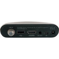 Schwaiger DVB-S2 Receiver mit USB-Anschluss, FTA, schwarz