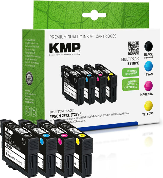 KMP Patrone Epson T2996 Multip. 450-470S. E218VX remanufactured