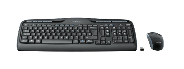 Logitech MK330 Wireless Desktop Keyboard+Mouse black retail