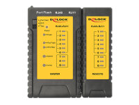 DELOCK Netzwerk Tester RJ45/RJ12 LED Portfinder-Funkt.